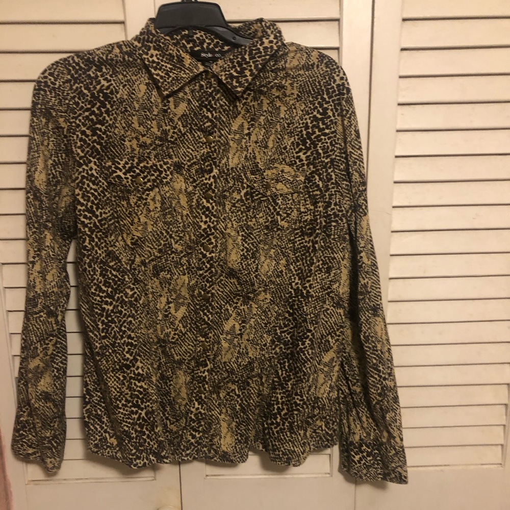Button down style & co shirt size 12